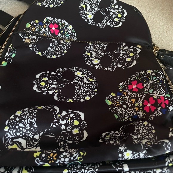Floral Skull Mid size Backpack/DiaperBag - Picture 4 of 13